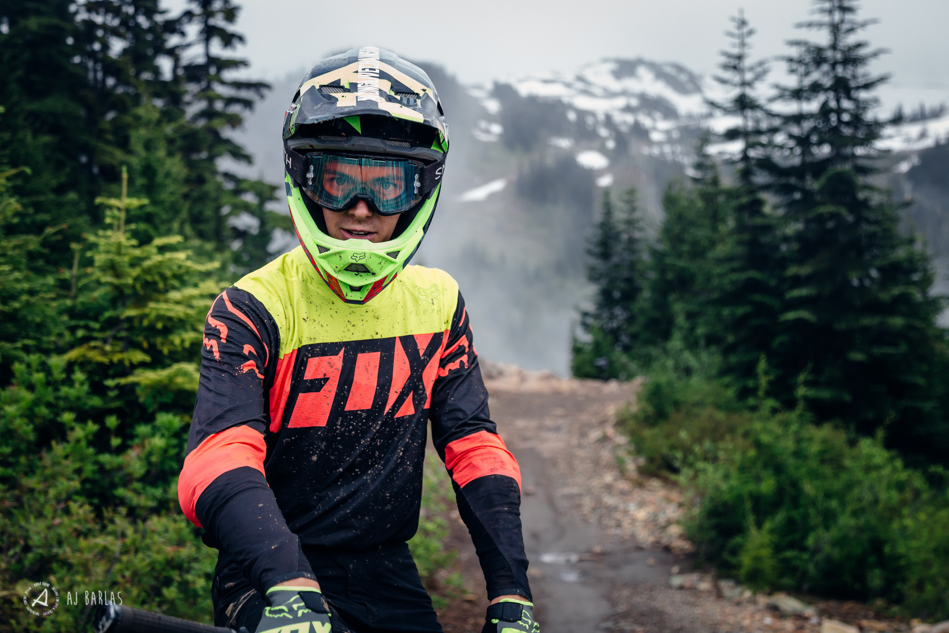 Jessie Mcauley happy in the Whistler Bike Park