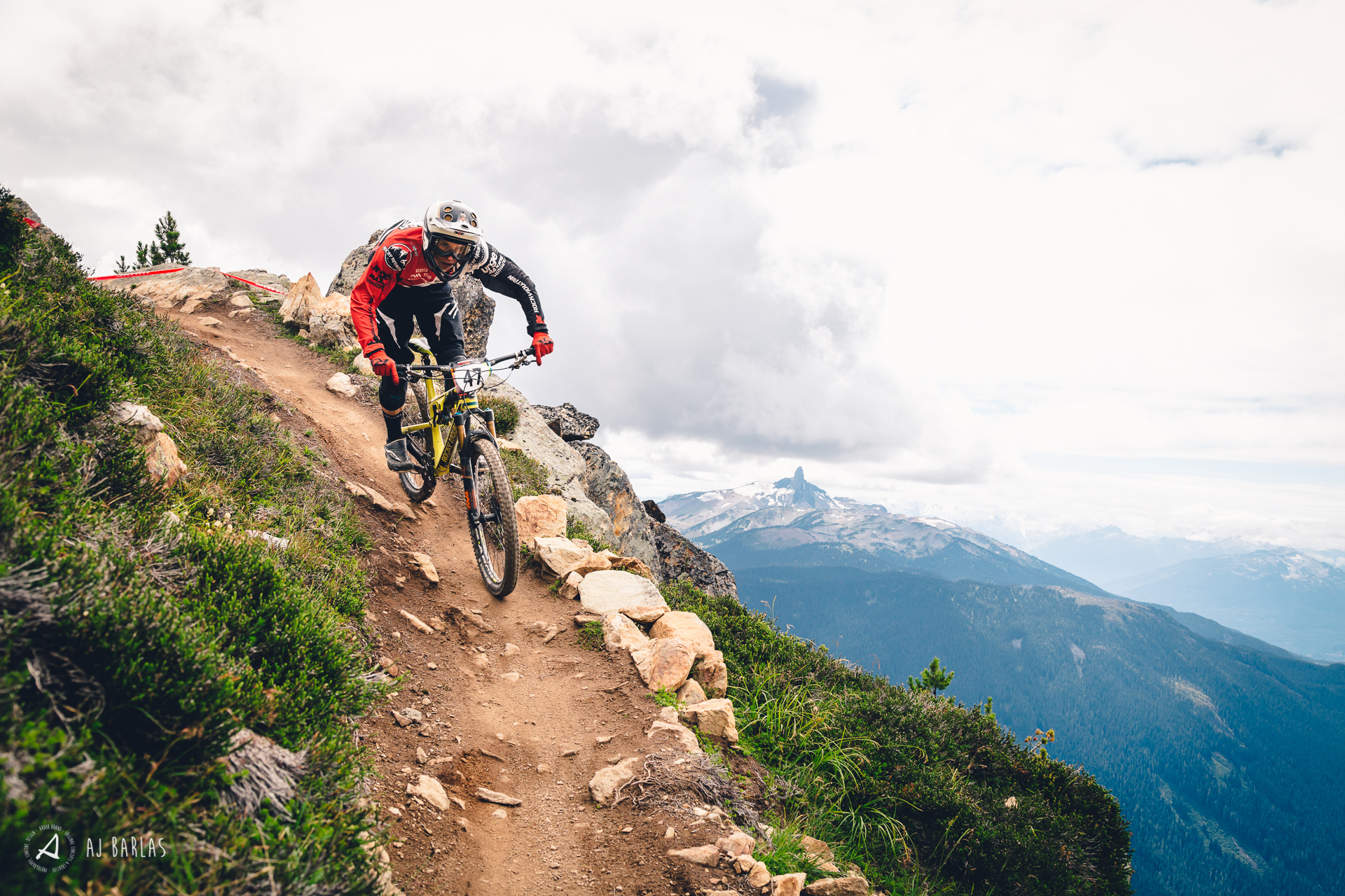 Jordan Hodder and one of the most iconic backdrops of Whistler